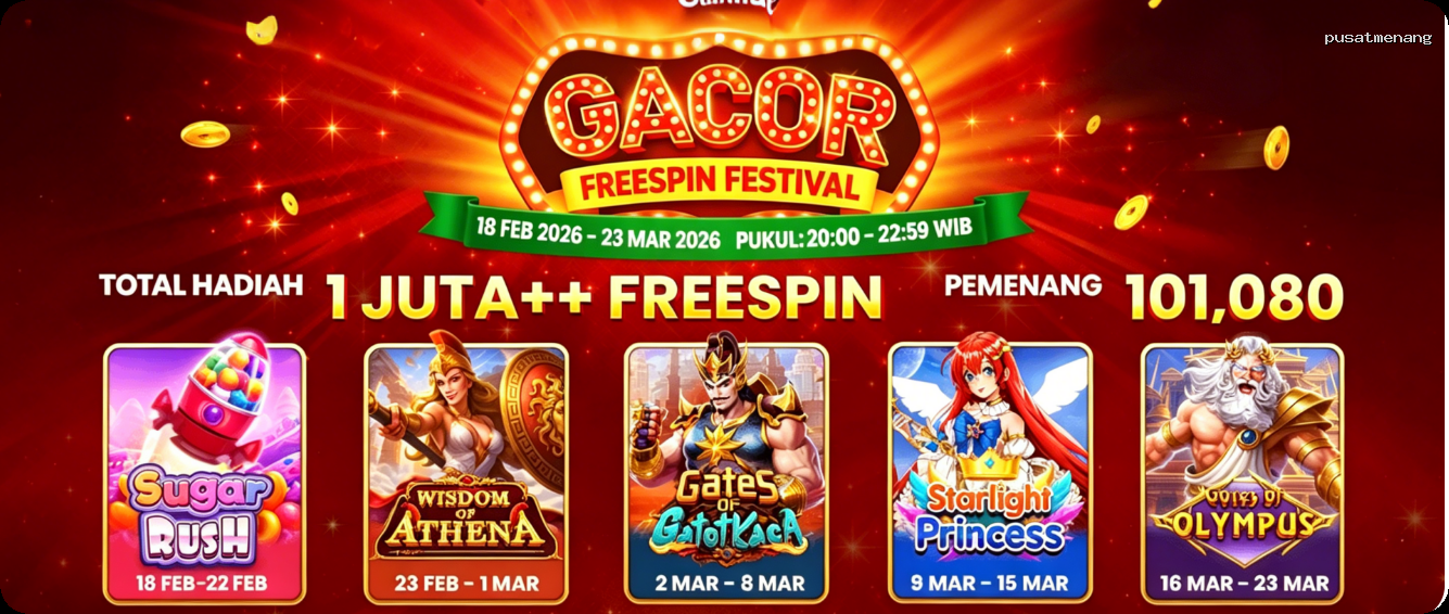 Login pusatmenang Sekarang Bonus Melimpah